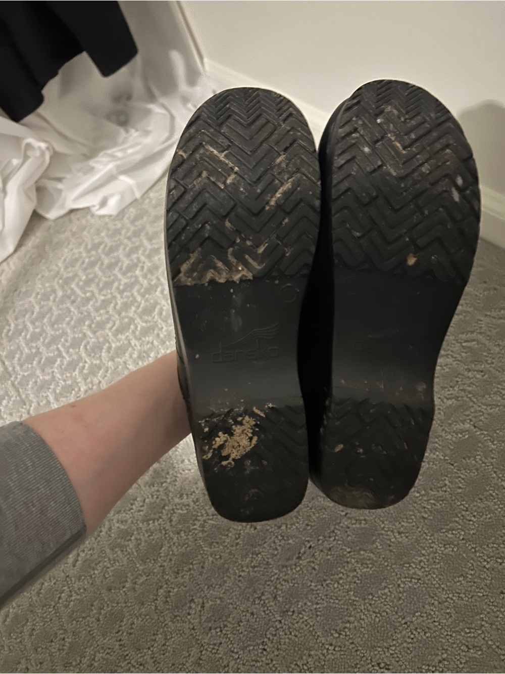 Dansko Black Slip-On Clogs - Picture 3 of 4